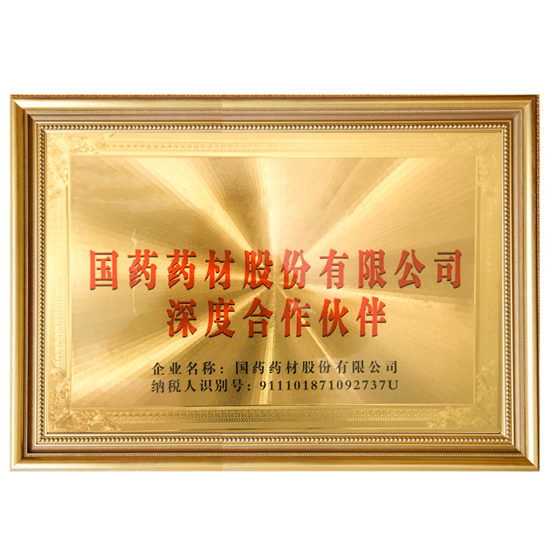 国药药材深度合作伙伴